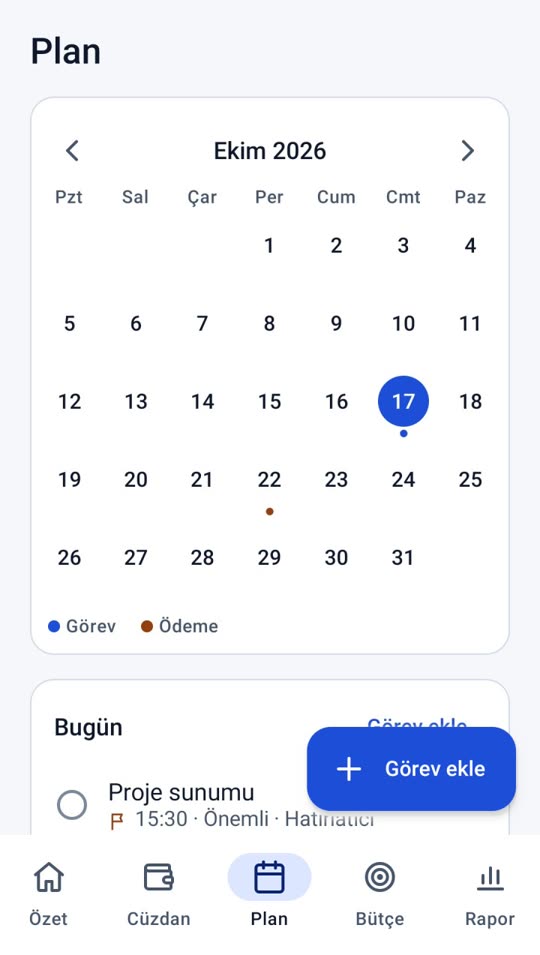 Lixi Wallet plan ekranı